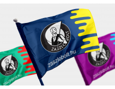Hurkolt polieszter Zászló EGYEDI